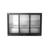 Koolmore Three Door Back Bar Cooler Counter Height Beverage Refrigerator, Mini Drink Fridge BC-3DSL-BK